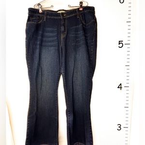 Levi's 580 Whiskering Blue Jeans Women's‎ 20W Short